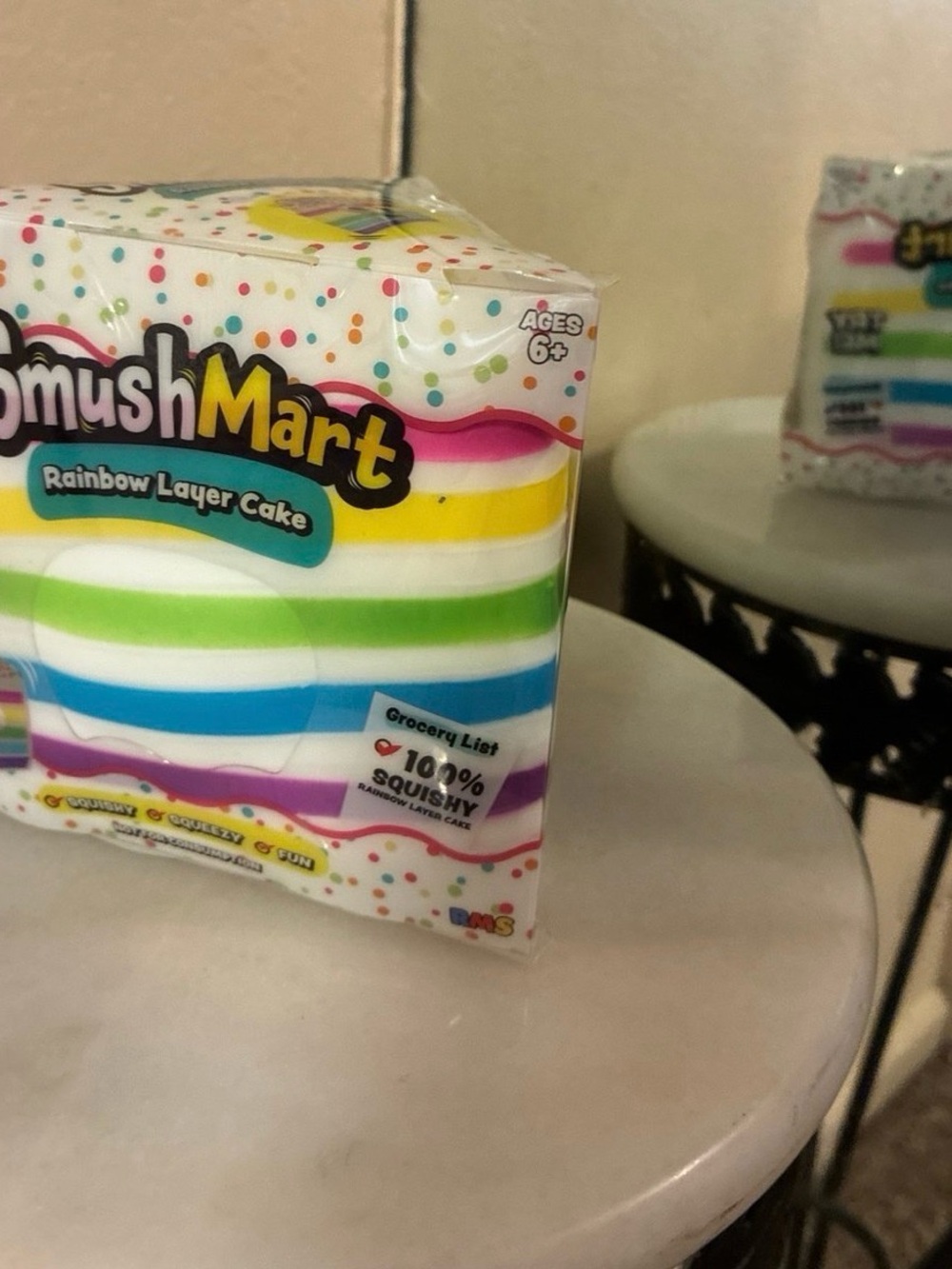 SmushMart Rainbow Layer Cake Squishy Toy - Multicolor